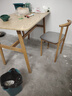 全品屋餐桌椅组合家用饭桌子小户型简约公寓快餐出租商用长方形电脑桌 原木色 120cm 【宽60CM】一桌二椅 实拍图