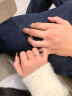 中国黄金（CHINA GOLD）S999银爱你如初情侣戒指男女一对活口对戒情人节520送女朋友礼物 （刻字/贺卡）爱你如初戒指【情侣一对】 实拍图