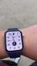 Apple/苹果 Watch SE 智能手表GPS+蜂窝款44毫米银色铝金属表壳丹宁色运动型表带M/L MXHY3CH/B 实拍图