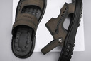 卡帝乐鳄鱼凉鞋男夏季透气外穿沙滩鞋男士洞洞鞋软底凉拖鞋男 1228 灰色 42 实拍图