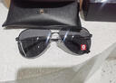 鹿珊伍飞行员太阳镜男士开车驾驶墨镜潮流嘻哈超酷网红遮阳2025新款 飞行员墨镜【黑色】 实拍图