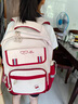 EKK日本进口名牌中学生护脊减负书包初中女生高中生小学3-6年级男大 红配米黄丝印款 (爆)多人选择 实拍图