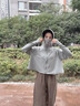 BRCZRO（法国）防晒衣女防晒服凉感披肩遮阳衣防紫外线皮肤衣休闲薄外套 【星空】远山灰 均码 【参考体重 80-140斤】 实拍图