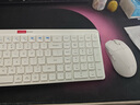 联想无线蓝牙双模静音键盘鼠标套装轻薄省电家用办公台式电脑笔记本苹果通用键鼠USB接口无线2.4G 白色单键盘【双模充电超薄静音版】 实拍图