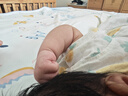 童泰夏季薄款0-6个月新生儿婴幼儿宝宝纯棉短袖偏开连体哈衣绿色52cm 实拍图