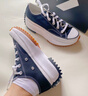 匡威（Converse）官方 Run Star Hike低帮帆布流星厚底鞋黑色168816C 黑色/168816C 36 实拍图