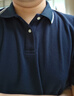 网易严选5A抑菌冰丝冰感polo衫轻商务衫短袖男士高端吸汗透气不闷 A款凉感抑菌-深藏青 L 实拍图