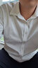 罗蒙（ROMON）纯色商务职业正装男士白衬衫工装外套长袖衬衣男CS108白色3XL 实拍图