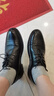 红蜻蜓男鞋皮鞋男商务时尚新款正装男士增高真皮休闲透气牛皮男结婚单鞋 黑色增高44177 42 实拍图