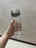 富光玻璃杯双层带茶隔大容量水杯 高档商务泡茶杯 高硼硅杯子500ml 实拍图