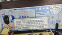 狼蛛（AULA）S98机械键盘有线/蓝牙/无线三模连接Gasket结构插拔2U0游戏办公键盘98配列 【无线版】S98混光+云朵汪汪键帽 茶轴 实拍图