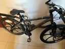 凤凰铝合金山地自行车成年人男士女士油刹可锁双减震山地车自行车学生 肖光灰/全轴承/六刀轮 26英寸（适合身高160-180） 24速凤凰定位变速【碳钢车架】 实拍图