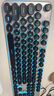 惠普（HP）K10F机械手感键盘 有线键盘电竞游戏专用台式电脑办公键盘 26键无冲 高颜值黑色键帽冰蓝光 实拍图