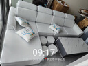 创繁现代可拆洗布艺沙发简约客厅小户型免洗科技布沙发组合家具 四人位+左右互换贵妃+茶几 乳胶+海绵座包/麻布 实拍图