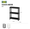 宜家（IKEA）VESKEN维灰恩多层置物架夹缝架卫生间浴室收纳架角架 白色推车+凳 实拍图