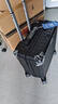 左汀小型多功能登机箱行李箱防撞抗压拉杆箱旅行箱男女学生密码箱 黑色【杯架+充电口+手机支架】 18英寸 ，可登机3天以内出行 实拍图