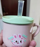 乐扣乐扣儿童水杯家用敞口杯宝宝喝奶杯2岁幼儿园吸管杯3岁牛奶杯多用杯子 实拍图