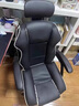 英斯迪尔（INSDEA）家用电脑椅舒适久坐书桌办公椅可躺沙发椅休闲弓形椅电竞椅固定脚 黑色白边+头枕+脚踏 钢制脚 联动扶手 实拍图