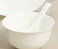 斯凯绨（Sky Top）米饭碗陶瓷小汤碗骨瓷纯白家用乔迁酒店餐具4.5英寸金钟碗4件套装 实拍图