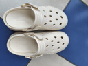 卡帕（Kappa）官方女鞋透气洞洞鞋凉鞋休闲运动外穿凉拖鞋子女 冬日白 37-38 实拍图