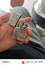 ZIPPO打火机之宝防风煤油 唐草-白银 生日礼物送老公送男友 含油套装 实拍图