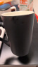 瓷魂 马克杯陶瓷杯子咖啡杯情侣茶杯男女大容量390ml 黑色12oz可定制 实拍图