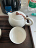 兮元记羊脂玉茶壶陶瓷泡茶单壶大红袍红茶茶具套装功夫白瓷泡茶器 羊脂玉瓷西施壶（190ml） 实拍图