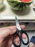 得力（deli）【超级爆款】120mm小号家用小剪刀 办公剪刀小巧轻便 TJ120黑色1把装 实拍图