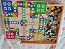 小顽豆飞行棋儿童版跳棋五子棋小学生多功能棋盘五合一棋类套装益智玩具 实拍图