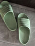 回力拖鞋女浴室防滑一字拖厚底eva沙滩凉鞋SDJ-0396 绿色 36-37 实拍图