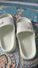 居家拖鞋男女室内室外浴室防滑轻盈便携柔软静音回弹漏水凉拖鞋夏 绿色-女 40-41 实拍图