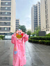 牧萌儿童雨衣男女童幼儿园小童宝宝全身防水女孩雨披 樱花粉独角兽 L 实拍图