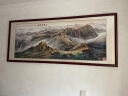 良品大师流水生财山水画办公室挂画中式客厅装饰画靠山图茶室字画风景壁画 万里长城A3 78*188cm宣纸+红木框（热卖款） 实拍图