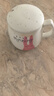 瓷魂陶瓷卡通杯情侣马克杯带盖带勺水杯子清新可爱牛奶咖啡杯粉色小兔 实拍图