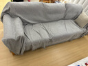 源氏木语布艺沙发现代简约客厅组合家具北欧小户型多色可选转角沙发 【砂砾白】三人+脚蹬2.5m 实拍图