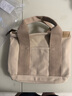 摩奇奥（MOQO）千层包女士帆布包手提包多隔层小包包妈咪外出手拎包袋子 卡其色 【小】手提 实拍图