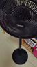 美的（Midea）【超级单品】七叶轻音立式电风扇家用柔风落地扇台式桌面小型风扇大风量节能摇头宿舍电扇 SAF30AB 实拍图