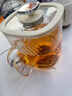 九阳（Joyoung）净萃养生壶迷你家用全玻璃煮茶器 316L茶篮 1L办公室0金属0胶水恒温烧水壶 K10D-WY103（茶） 实拍图