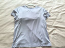 鸿星尔克短袖男夏季新款冰感速干衣跑步健身休闲百搭t恤衫运动上衣T恤男士 DS奶酪白-防晒-女子 M 实拍图
