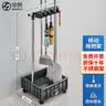 申梵（SHENFAN）拖把架落地式移动不锈钢放扫把墩布挂架清洁工具收纳整理置物架子 连体款4拖5钩带盆【小轮】 实拍图
