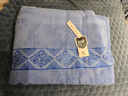 无印良品A类100%纯棉毛巾被夏季空调毛毯盖毯午睡毯200*230cm 天蓝 实拍图