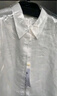 初棉老钱白色亚麻衬衫双门襟设计女春夏宽松衬衣空调衫薄外套 奶昔白 S 实拍图