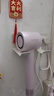 爱嘉莉 AIJALY吹风机置物架风筒架太空铝免打孔卫生间浴室电吹风支架收纳挂件 【升级绕线款】奶油白吹风机架 实拍图