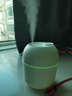 倍呵迷你加湿器卧室家用办公室桌面车载低噪加水小型USB空气加湿器 水滴白色插电款 实拍图