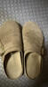 回力厚底勃肯鞋女2025秋冬新款加绒包头半拖鞋一脚蹬休闲外穿棉拖鞋女 浅棕色【2.5cm轻便软底】 36 实拍图