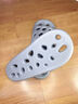 洁丽雅浴室拖鞋男夏季室内家居洗澡卫生间漏水静音防滑防臭凉拖男士家用 灰色 44-45 【标准码】 实拍图