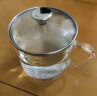 onlycook高硼硅玻璃杯带盖带刻度水杯送勺子男女牛奶杯家用果汁杯-大号 实拍图