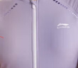 李宁（LI-NING）泳衣女连体裙式游泳衣遮肚显瘦抗氯速干温泉泳装546 紫色 XXL  实拍图