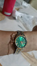 欧品客瑞士认证品牌手表女简约气质女士手表夜光防水女表全自动机械表 欧品客-3171女-钢带间绿 实拍图
