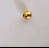 纵横金业足金999   黄金转运珠 金珠子  1克 单颗 顶珠 散珠 手串diy 1克  转运珠 实拍图